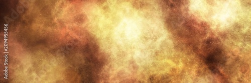 Bild auf Leinwand Rich ochre and burnt orange misty fog on black