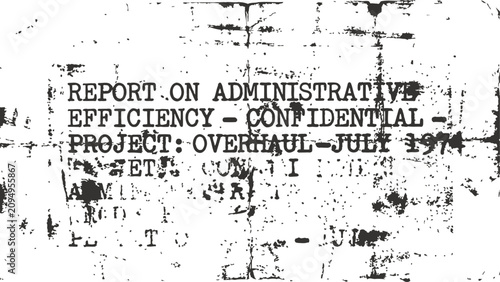 Foto Vintage Confidential Report Grunge Overlay with Retro Typewriter Text