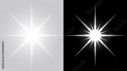 Brightwhitestarburst effectsoverlays lightrays transparentandgraybackgroundsforphotoeditingandgraphicsdesign