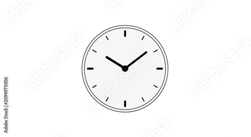 Konstfotografi A clock is hanging on the wall showing time