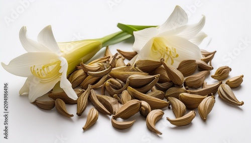 Rajnigandha N Tuberose Isolated Backgroung