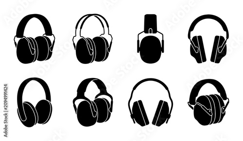 Tableau sur toile Hearing Protection Ear Muffs, Safety Earmuffs Set, Industrial Noise Cancelling H