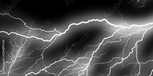 Photos Thunder Stock Image In Black Background