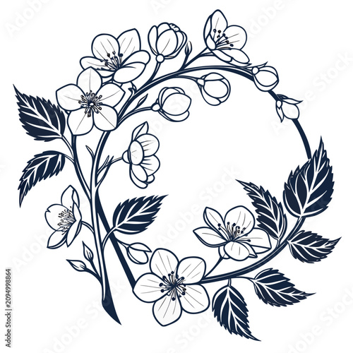 begonia wreath with leaves
