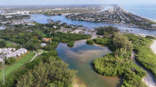 Jupiter Florida Drone Aerial, Lighthouse, Inlet & DuBois Park