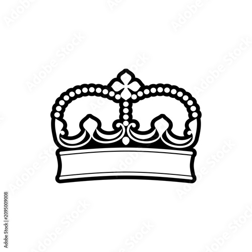 Fotografia Medieval heraldic crown isolated royal nobility symbol