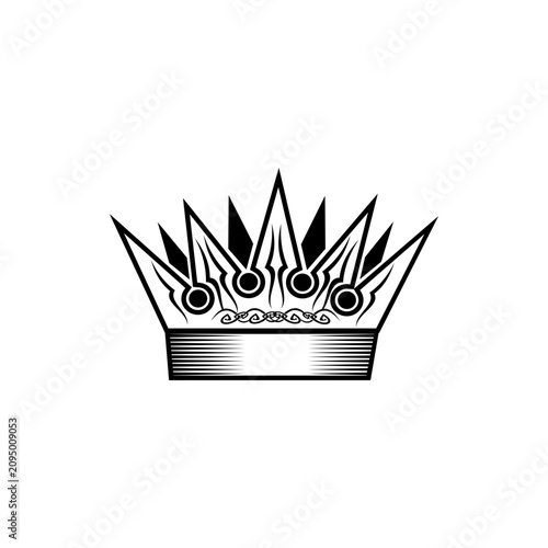 Φωτογραφία Medieval heraldic crown isolated royal nobility symbol