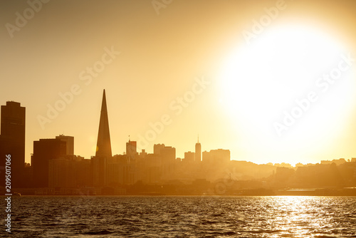 Photography San Francisco Skyline at sunset