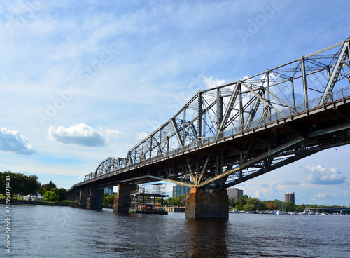 Obraz na plátně OTTAWA ONTARIO CANADA: Royal Alexandra Interprovincial Bridge or Alexandra Bridg