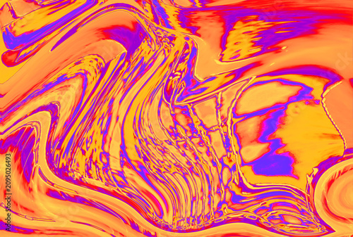 Foto Psychedelic art is characterized by ultra-vivid colors, optical distortion patterns, and surreal elements that seek to replicate or draw inspiration from experiences of altered consciousness