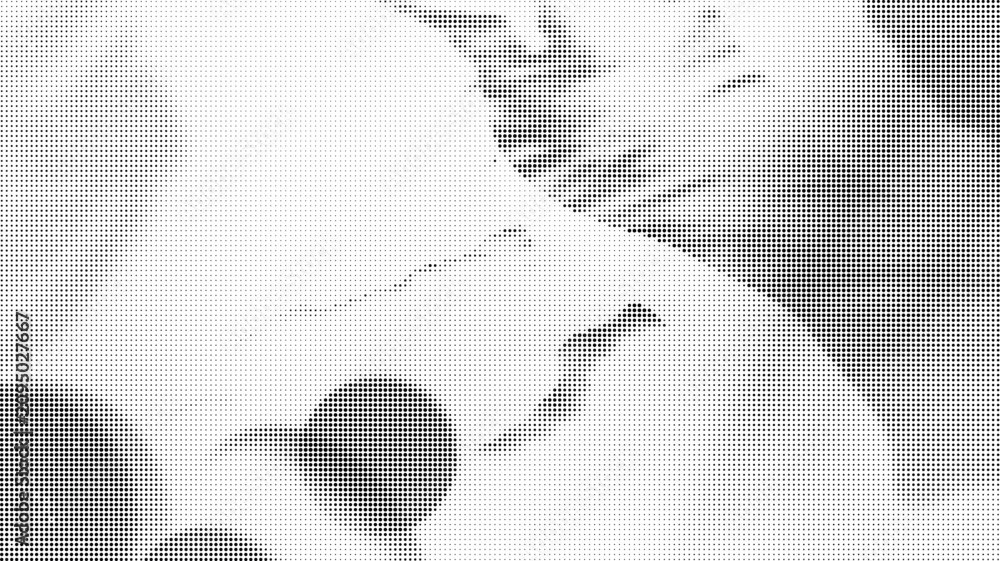 Fototapeta premium Halftone pattern with gradient effect in shades of gray
