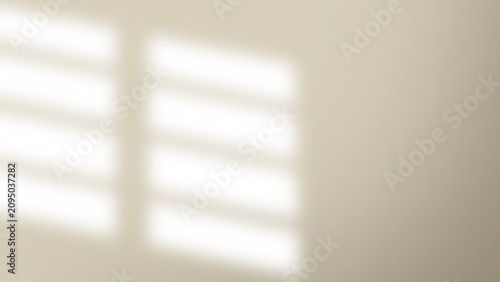 Minimalist Beige Wall with Window Light Shadow