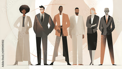Confident and Diverse Professional Business Team Portrait Representing Modern Workforce Unity and Corporate Inclusivity