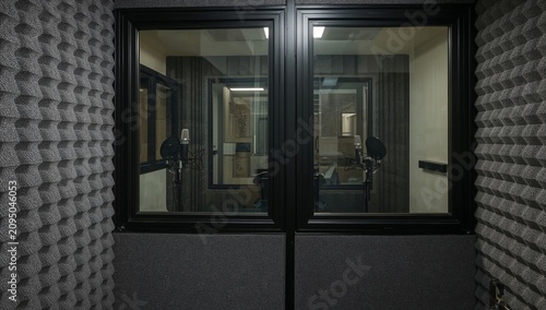 Recording Studio With Soundproof Room for Voice Work and Music Production