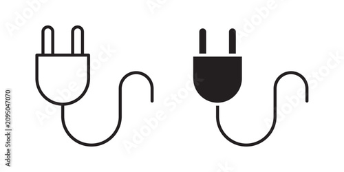 Tableau sur toile Plug icon