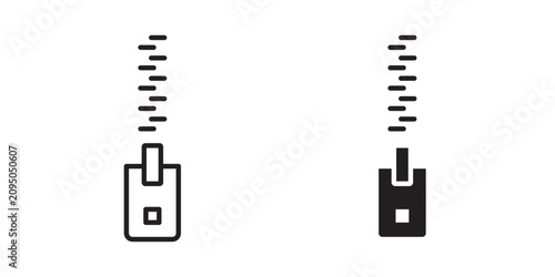 Quadro su tela zipper icon