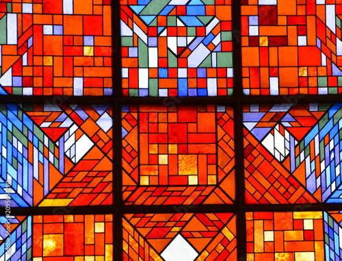 Stainer glass window of the St. Nicholas Church is a medieval former church in Tallinn, Estonia. It was dedicated to Saint Nicholas, the patron of the fishermen and sailors