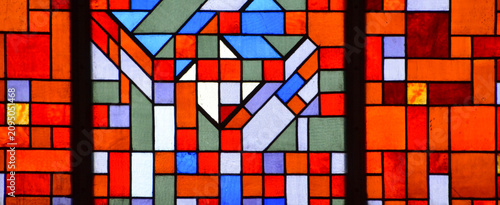 Stainer glass window of the St. Nicholas Church is a medieval former church in Tallinn, Estonia. It was dedicated to Saint Nicholas, the patron of the fishermen and sailors