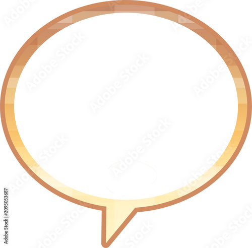 Colorful Pattern Speech Bubble Label Sticker