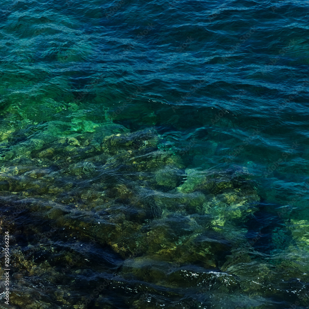 Fototapeta premium High Tide in El Confital Beach, Las Palmas de Gran Canaria, Canary Islands, Spain