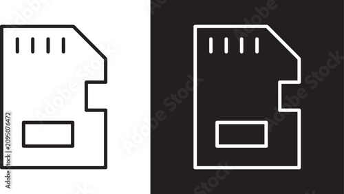 Bild auf Leinwand Sd card icon