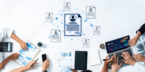 Schilderij op canvas Concept of global talent acquisition and hiring