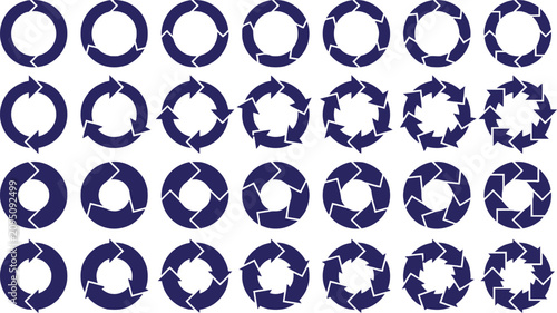 Circular arrow progression silhouette a visual representation of continuous flow and iteration
