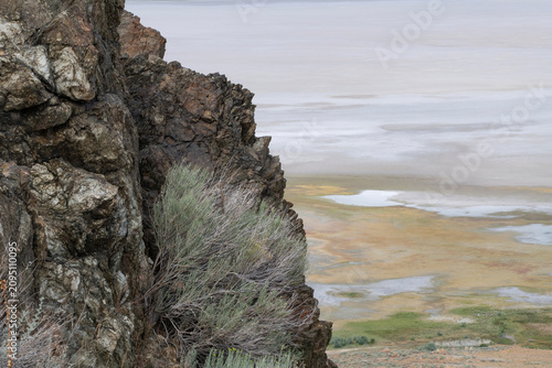 Obraz na plátne Great Salt Lake from the Frary Peak Trail, Antelope Island State Park, Utah