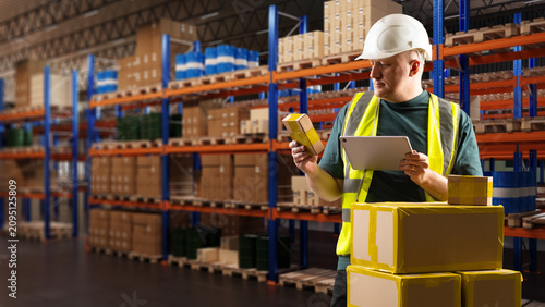 Warehouse logistics inspect...