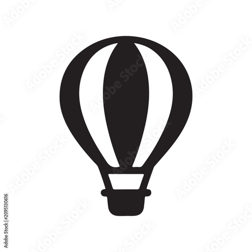 Hot air balloon icon Vector