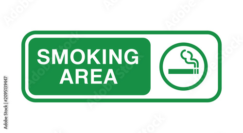 Foto Smoking Area Sign