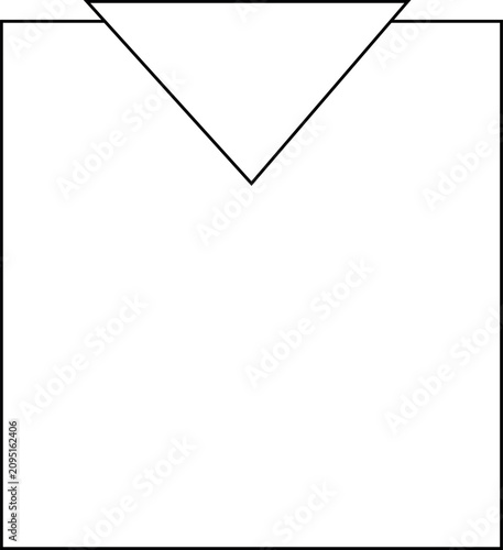 Square Frame with Inverted Triangle Accent