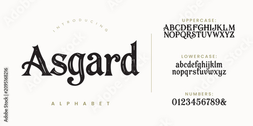 Photography Asgard Medieval Fantasy Font Display Typeface for Historical Games Books and Mov