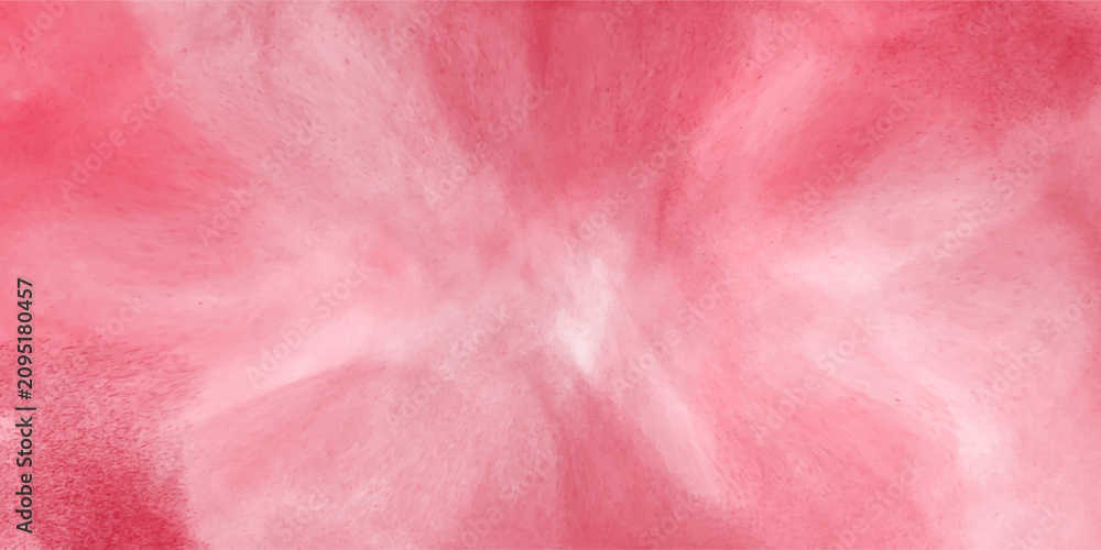 Fototapeta premium Dramatic coral red abstract background featuring vibrant crimson fluid powder splash textures ideal for dynamic beauty cosmetic banners