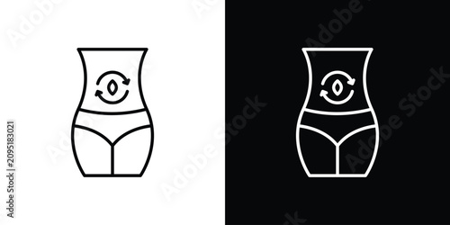 Vászonkép Detox icon simple elements series