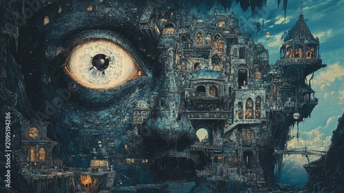 Surreal Architecture, The City Within a Face, A Visionary Masterpiece