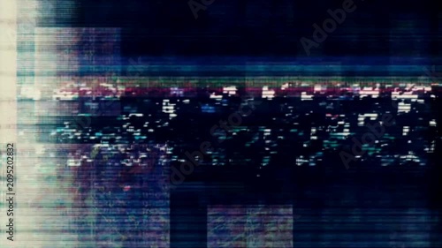 Glitch noise static television error