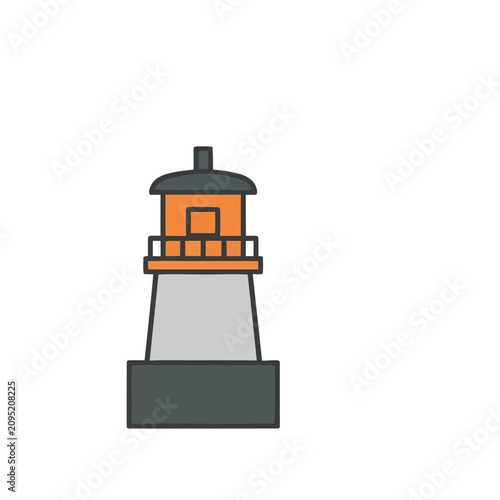 Stylized Lighthouse Illustration
