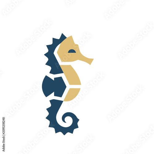 Stylized Seahorse Icon