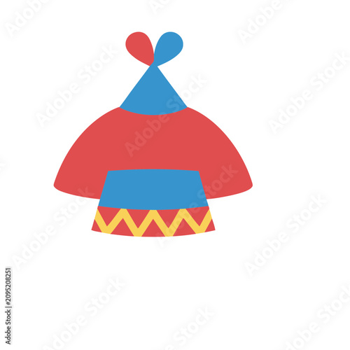 Stylized Native American Teepee Illustration