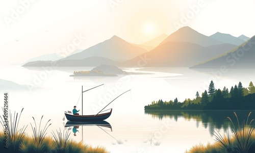 Fishing Boat Sunset Reflections