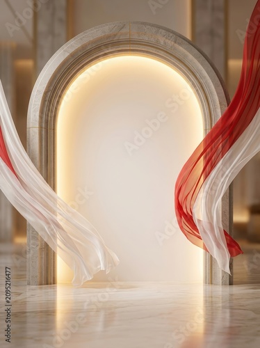 Indonesian Independence Arch Background