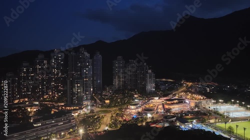 June 21 2026 Vibrant Evening Illuminated Sports Complex Atmosphere, Hong Kong