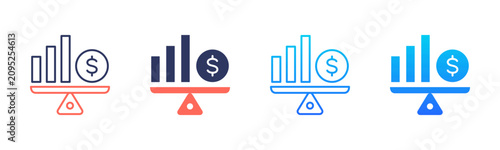 Economic Stability Icon Pack In Multiple Styles