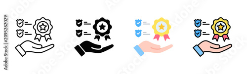 Fotografía Brand Trademark Security Icon Pack In Multiple Styles