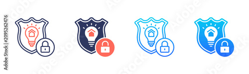 Photography Intellectual Property Shield Icon Pack In Multiple Styles