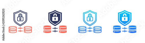 Confidential Data Protection Icon Pack In Multiple Styles
