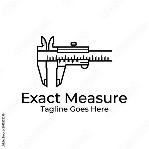 Vernier caliper tool icon for engineering and precision measurement.