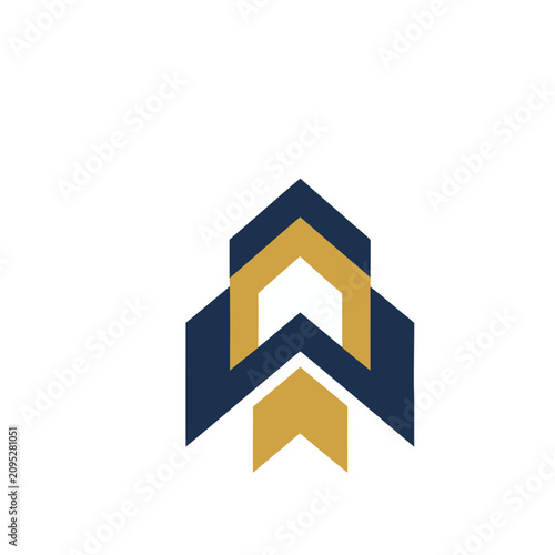 Abstract geometric shapes logo