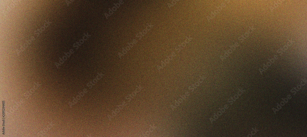 Obraz premium Warm brown gradient background with soft bokeh light and film grain texture. Abstract sepia blur backdrop for elegant design. Dark earthy tones and smooth shadows for professional overlays.